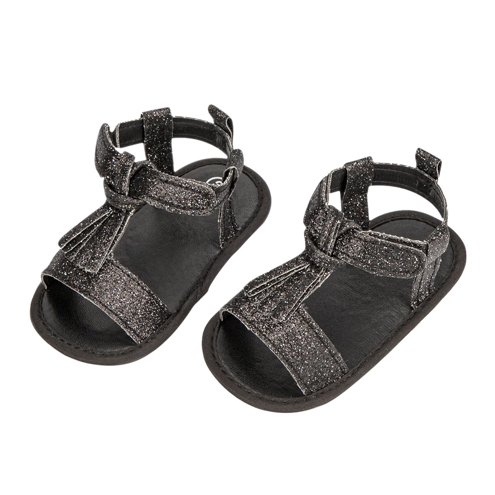 Non-Slip Baby Girl Sandals - Soft Bow Flat Shoes for Walking & Play