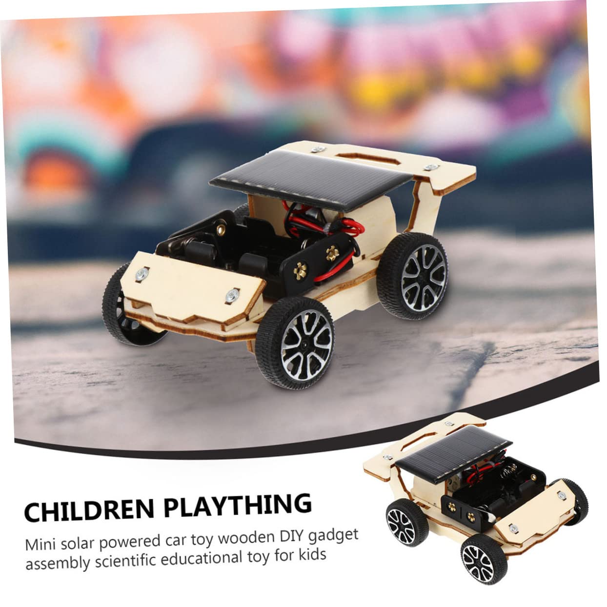 Solar Powered Car Toy Kit for Kids - 2 Pack DIY Solar Vehicle Building Puzzles, Educational STEM Toys for Boys & Girls - Fun Outdoor Science Experiment & Learning Activity