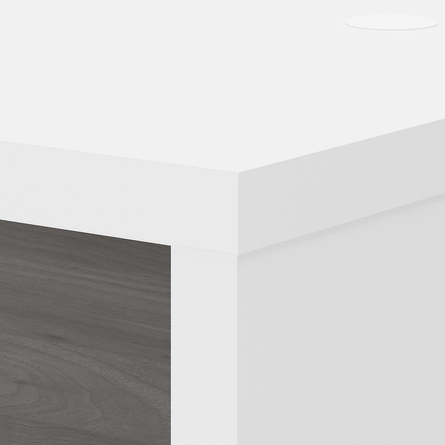 Bush Furniture Credenza Office Table with Wire Management | Echo Collection Computer Desk for Home Office - Easy Assembly (60W x 24L x 30H) | Perfect for Small Spaces & Home Office Organization