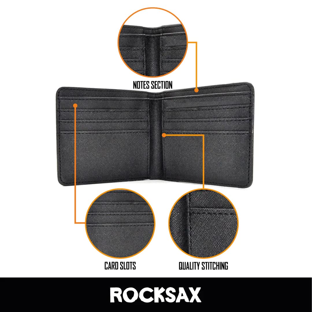 Five Finger Death Punch Wallet - Got Your Six - Premium Leather Bifold Wallet for Men - Perfect for Concerts, Gifts & Everyday Use