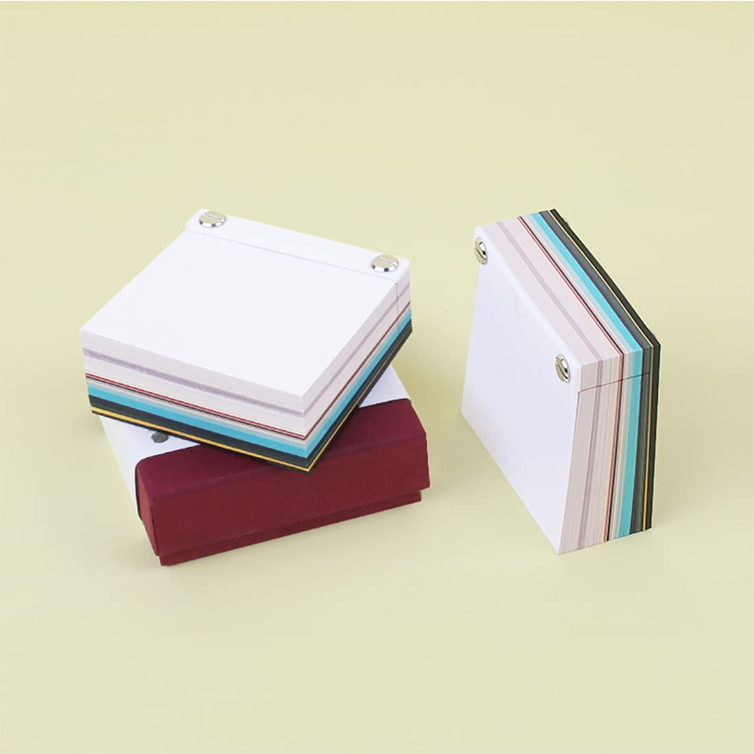 3D Sticky Notes - Kawaii Cute Memo Pad with Holder, Purple Lovers Meet Again Design - Perfect for Office, School, Home & Gift Giving