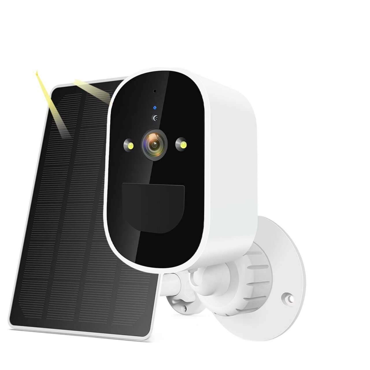 MEIVIYA Solar Security Camera Outdoor - 6000mAh Rechargeable Battery, Night Vision IP Camera with 128GB Card | Weatherproof CCTV Surveillance for Home, Yard & Business Protection