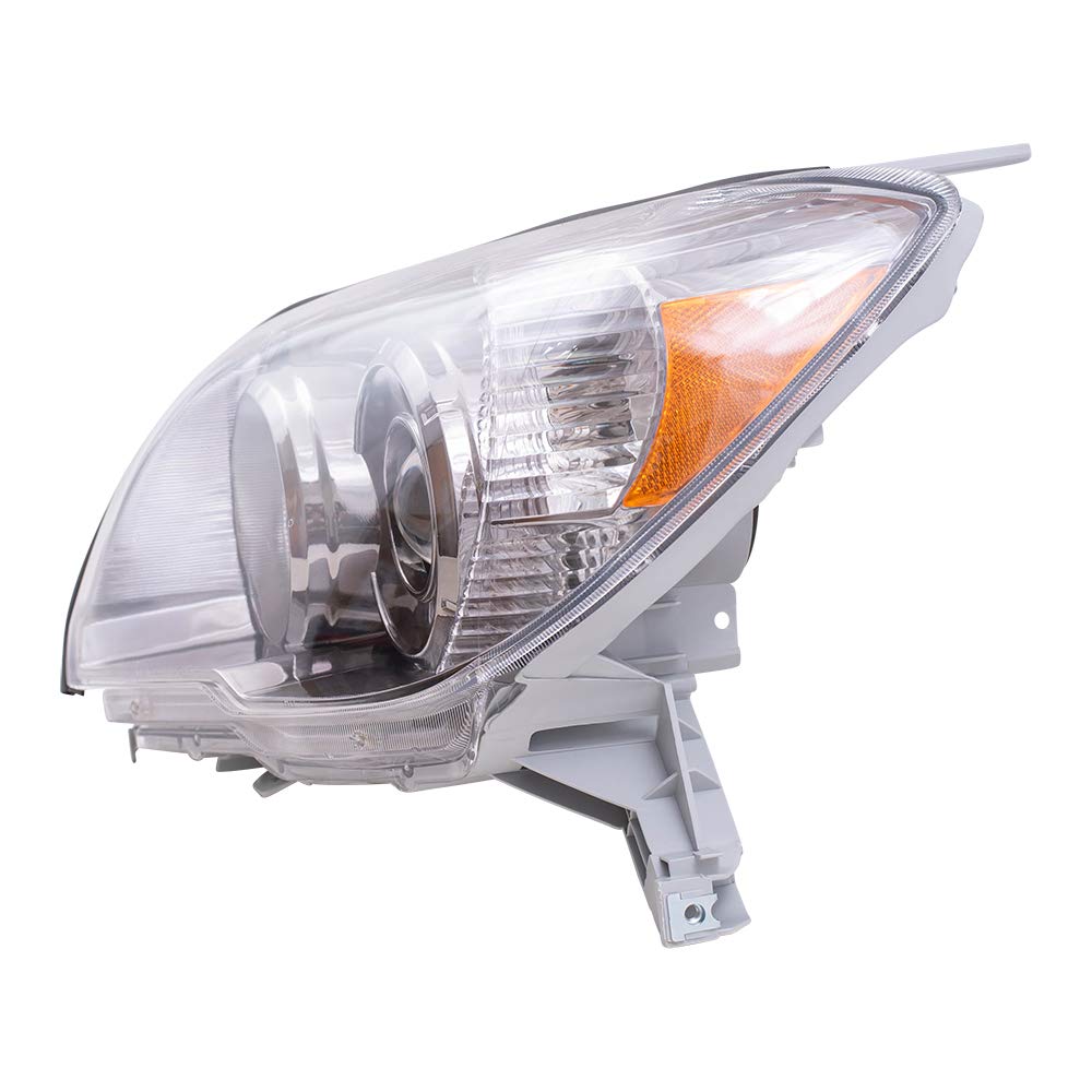 Brock Replacement Headlights for 2006-2009 Toyota 4Runner SUV - Driver & Passenger Side Smoked Bezels Headlamps (Compatible with OEM 81170-35451 & 81130-35471) - Perfect for Night Driving & Off-Road Adventures