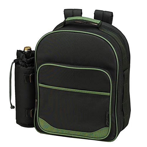 2 Person Picnic Backpack Set - Insulated Cooler, Waterproof Blanket & Complete Outdoor Essentials (Green) | Perfect for Beach, Park, Camping & Romantic Dates