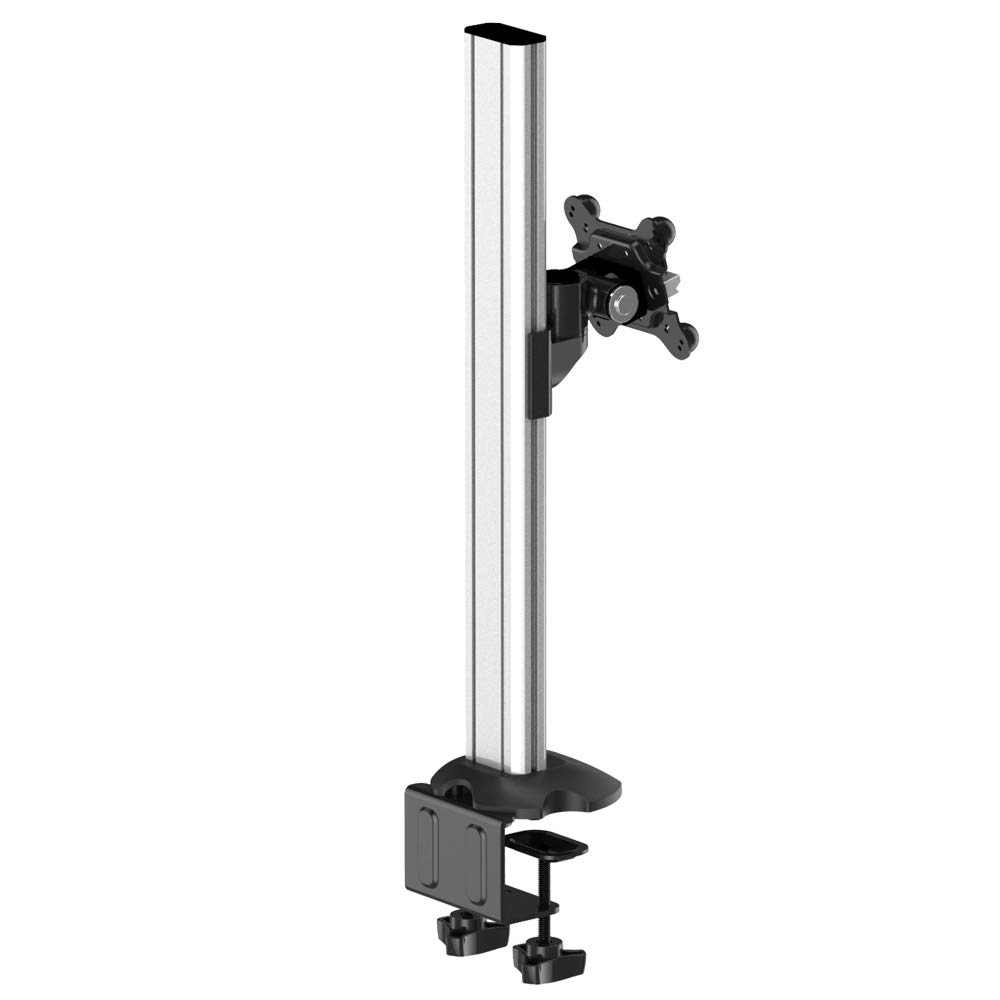 Adjustable Single Monitor Stand for Apple iMac & MacBook - Ergonomic Desk Mount with Height & Tilt Adjustment - Perfect for Home Office, Gaming & Workspace Setup
