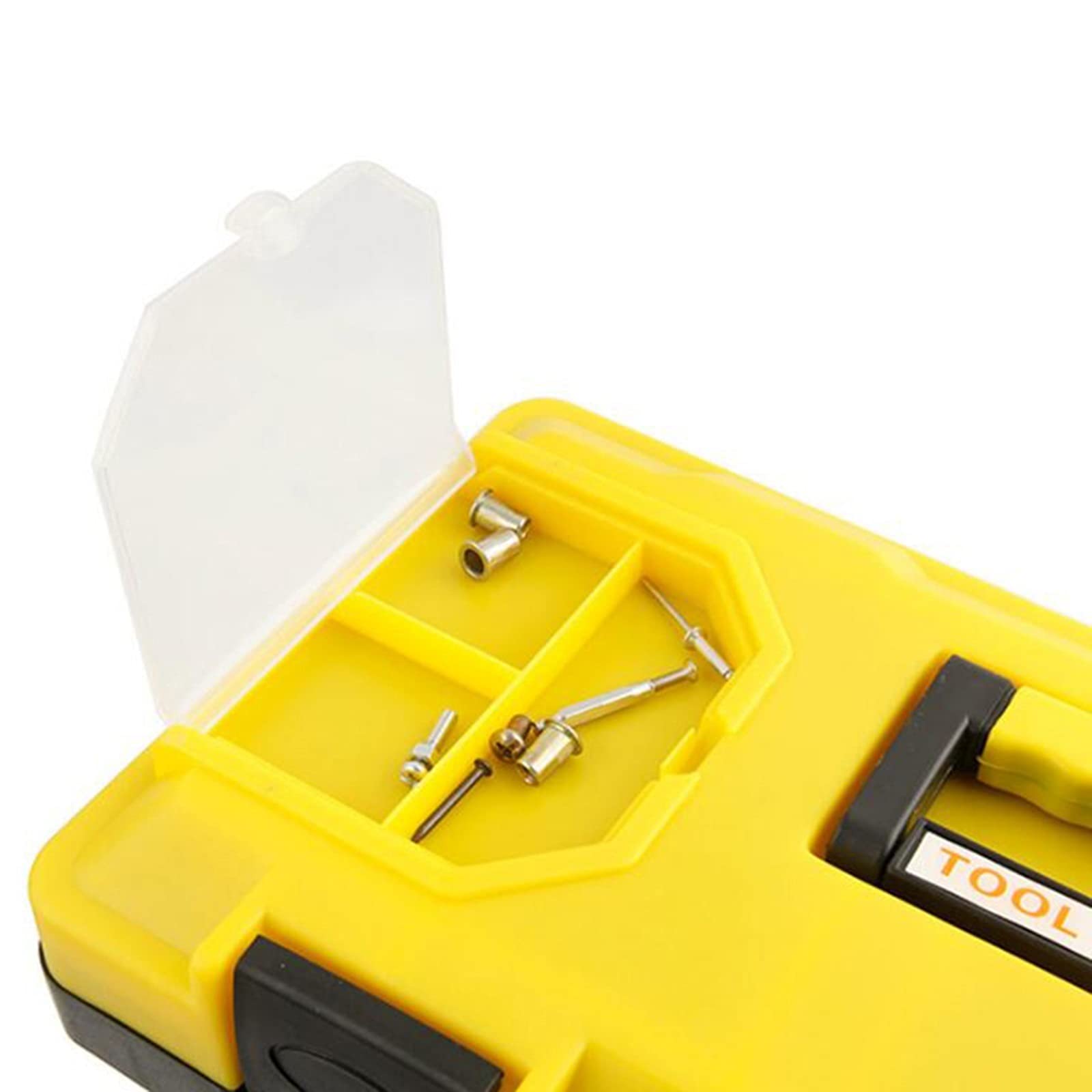 14-Inch Portable Multifunctional Plastic Tool Box - Durable Hardware Organizer for Car Repair, Household Maintenance & Electrician Storage - Compact Multi-Size Small Parts Case (Ideal for Garage, Workshop & DIY Projects)