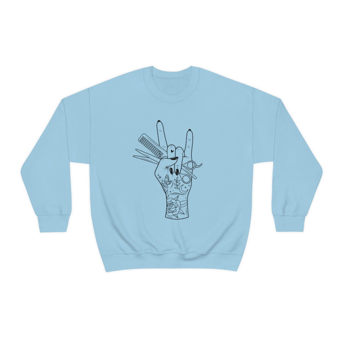 Stylish Hairstylist Crewneck Sweatshirt - Perfect Gift for Hair Stylists & Bridal Artists - Retro Barber Shop Apparel for Work & Casual Wear