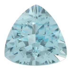 Wholesale Natural Genuine Brazilian Aquamarine Loose Stones - 2mm to 8mm Trillion Faceted VVS Eye Clean for Jewelry Making, Engagement Rings & Healing Crystals