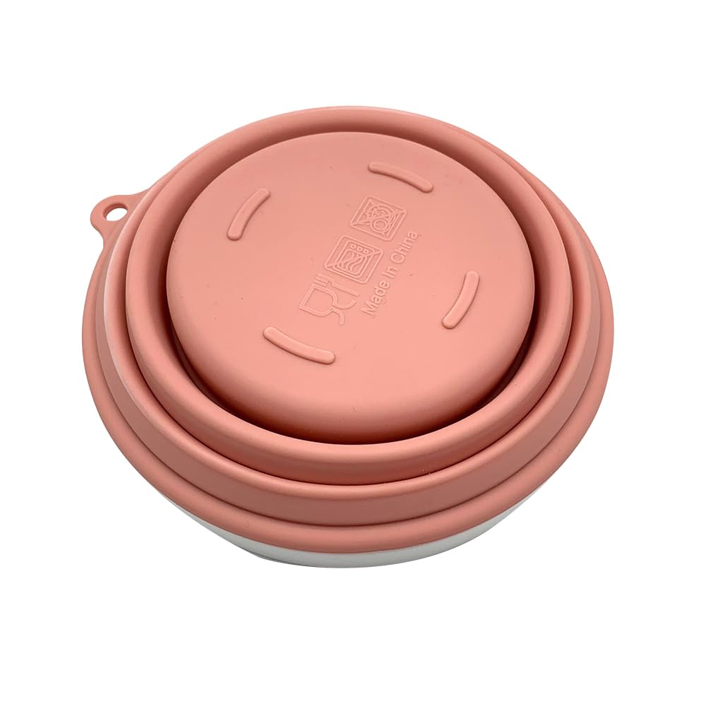 Collapsible Silicone Food Storage Bowl with Lid - 18OZ Portable Foldable Container for Salad, Lunch & Meal Prep | Perfect for Camping, Hiking, Travel & Outdoor Activities