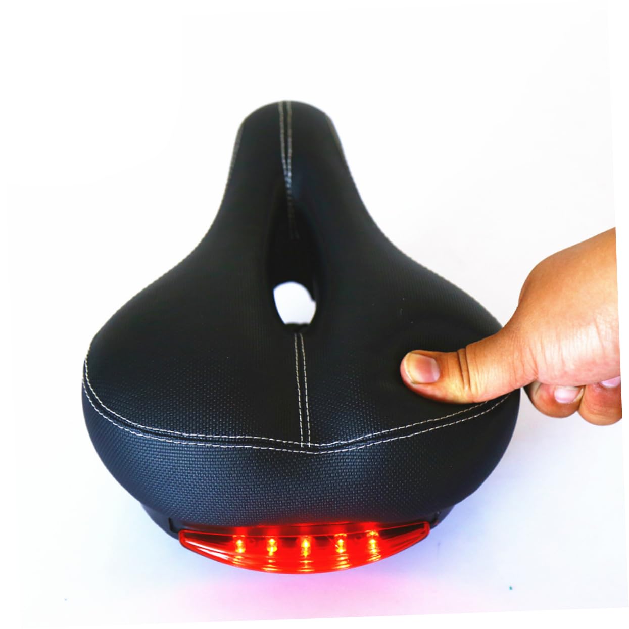 **BESPORTBLE Comfortable Mountain Bike Seat Cushion - Padded MTB Saddle for Enhanced Riding Comfort, Black Wide Gel Liner - Perfect for Long-Distance Cycling, Trail Riding & Commuting**
