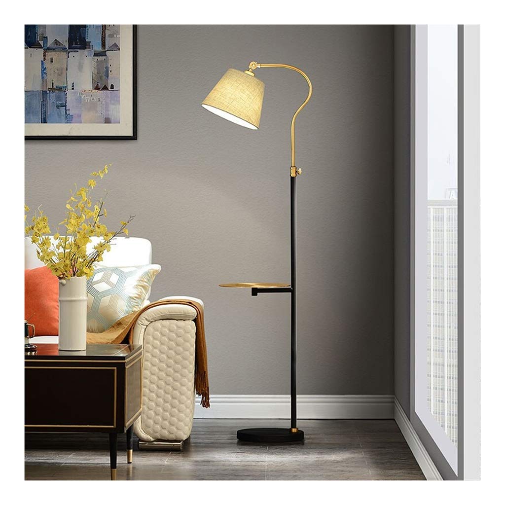ZCYXQR Modern LED Floor Lamp with Storage Tray - Adjustable Standing Light for Living Room, Bedroom, Study - Nordic Style Vertical Lamp for Sofa, Bedside, Home Office Decor - Perfect for Reading, Relaxing & Night Lighting
