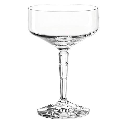 Premium Clear Cocktail Glasses Set of 6 - 6.8 oz (200 ml) Elegant Barware for Margaritas, Martinis & Mixed Drinks - Perfect for Home Bars, Parties & Restaurants - 3.5