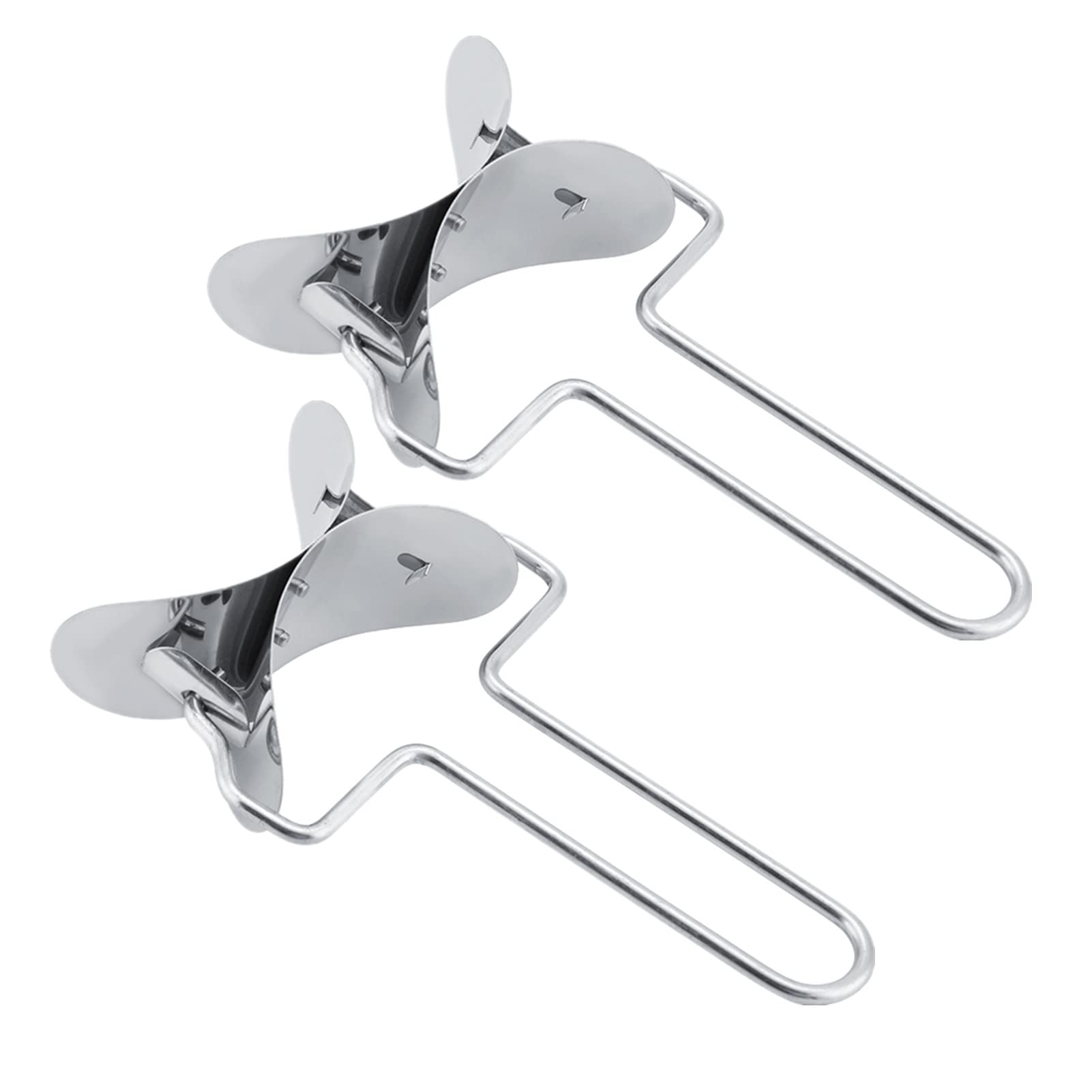 2 Pack Stainless Steel Dumpling Cutters - Professional Dumpling Wrapper & Dough Press Tool for Home Kitchen, Perfect for Making Chinese Dumplings, Wontons, Pierogies & More (Ideal for Cooking Enthusiasts & Asian Cuisine Lovers)