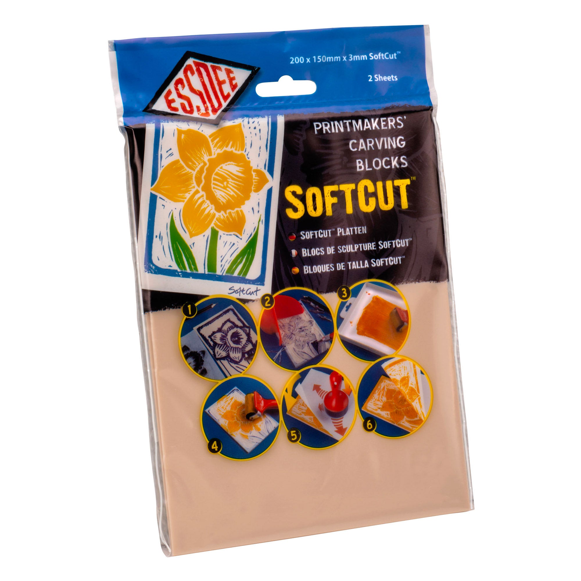 SoftCut Block 3mm - 2 Pack - High Precision Cutting Mat for Crafting, Sewing & DIY Projects - Perfect for Quilting, Scrapbooking & Model Making