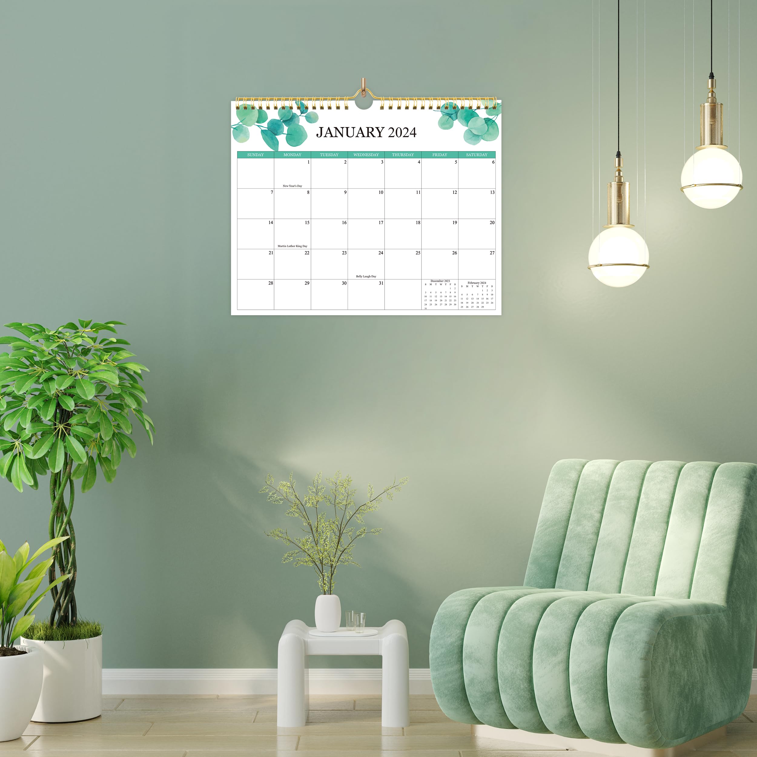 2024-2025 Wall Calendar - 18 Month Planner from January 2024 to June 2025 | Large Monthly Organizer for Home & Office | Perfect for Scheduling, Goal Tracking & Productivity