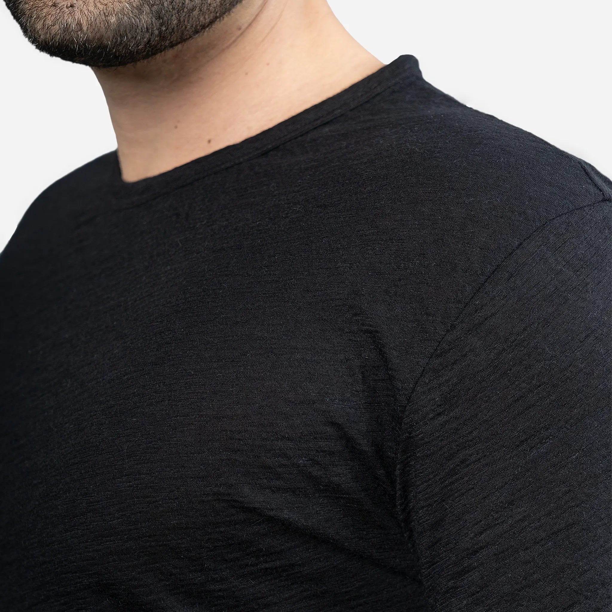 Premium Men's Alpaca Wool Long Sleeve T-Shirt - 160 Ultralight Thermal Base Layer for Hiking, Camping & Winter Outdoor Activities