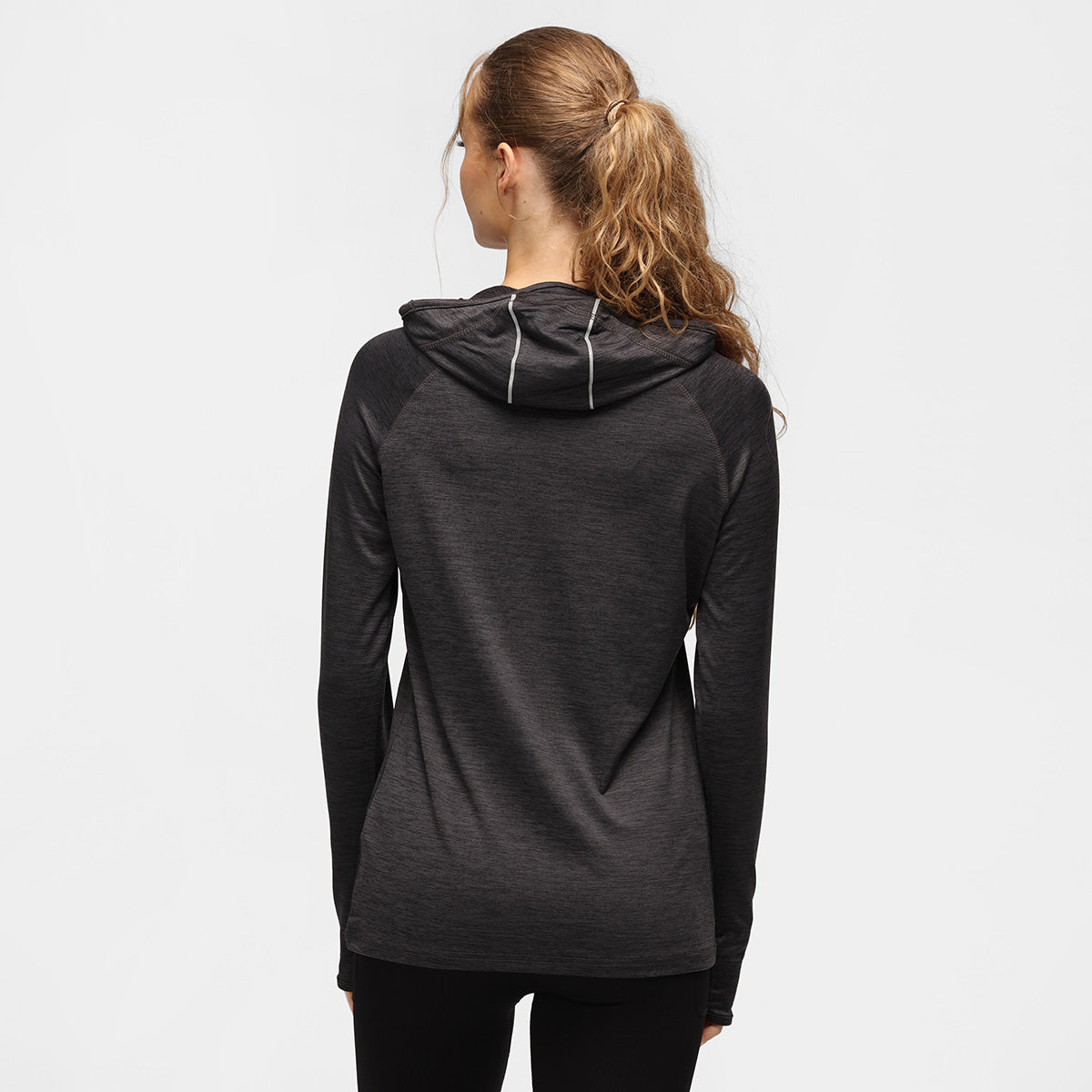 TKB Black Slate Cowl Neck Hoodie for Women - Soft Pullover Sweatshirt with Hood | Perfect for Casual Wear, Lounge & Street Style