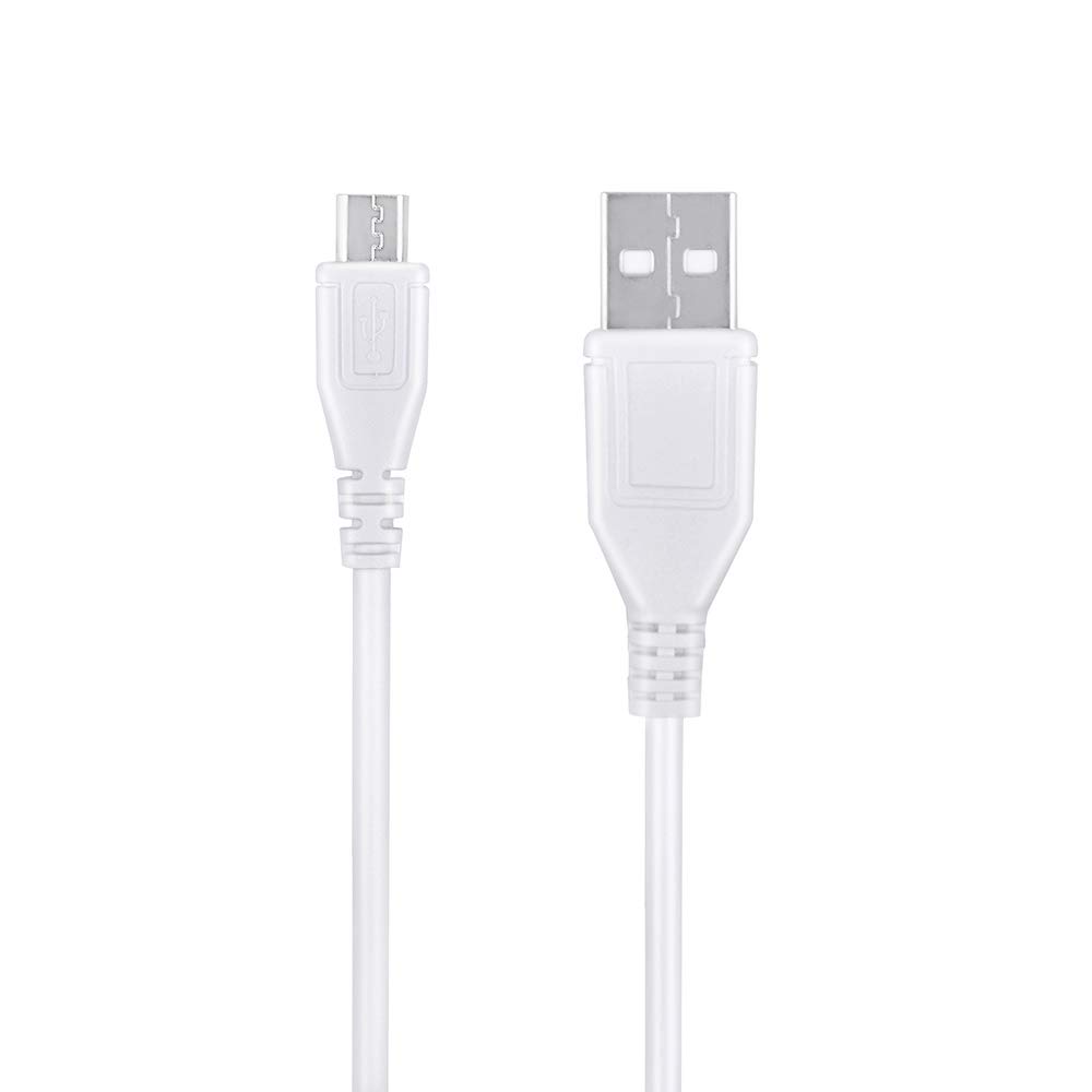 ABLEGRID 5ft White Micro USB Charging Cable for TechCare Touch X TENS Unit & Muscle Stimulator - 24 Massage Modes - Perfect for Pain Relief, Muscle Recovery & Physical Therapy at Home or Clinic