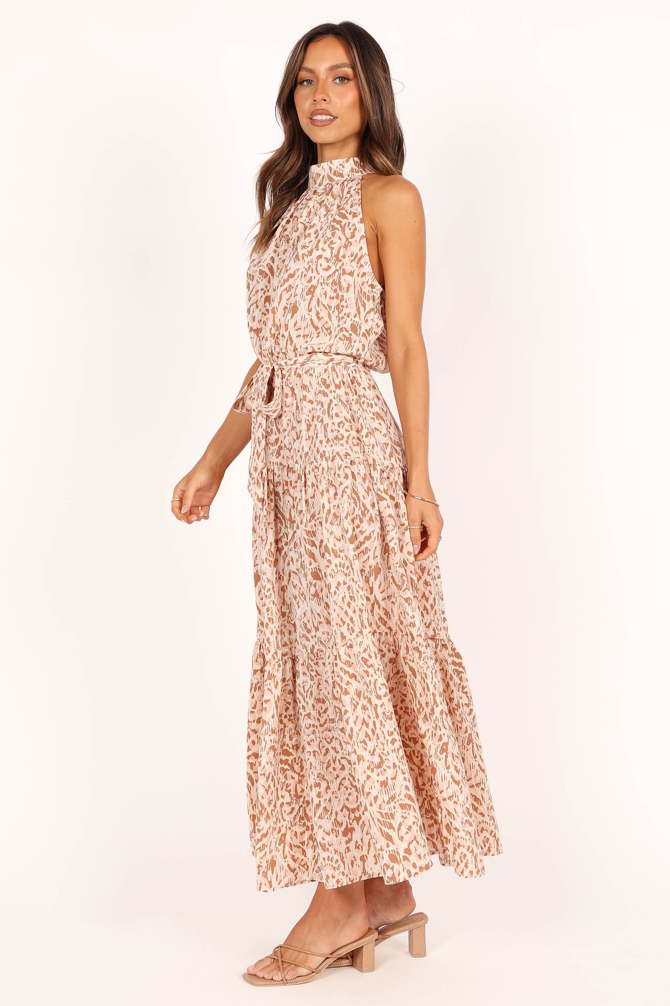 Boho Maxi Dress with Animal Print - Flowy Long Summer Dress for Women | Perfect for Beach, Vacation & Casual Outings