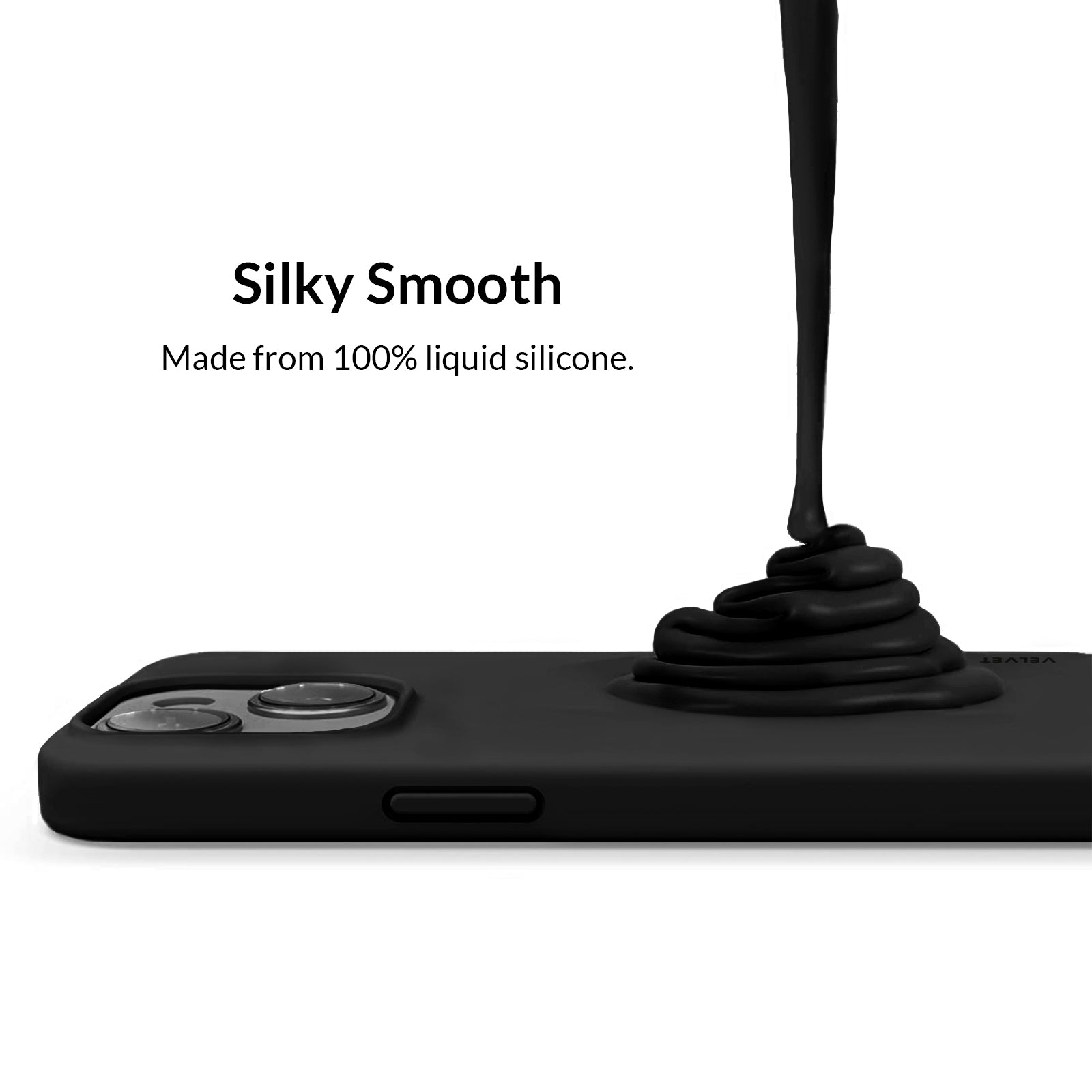 Durable Black Silicone iPhone Case - Shockproof & Slim Protective Cover for iPhone [Model Numbers] - Perfect for Everyday Use, Work & Outdoor Activities