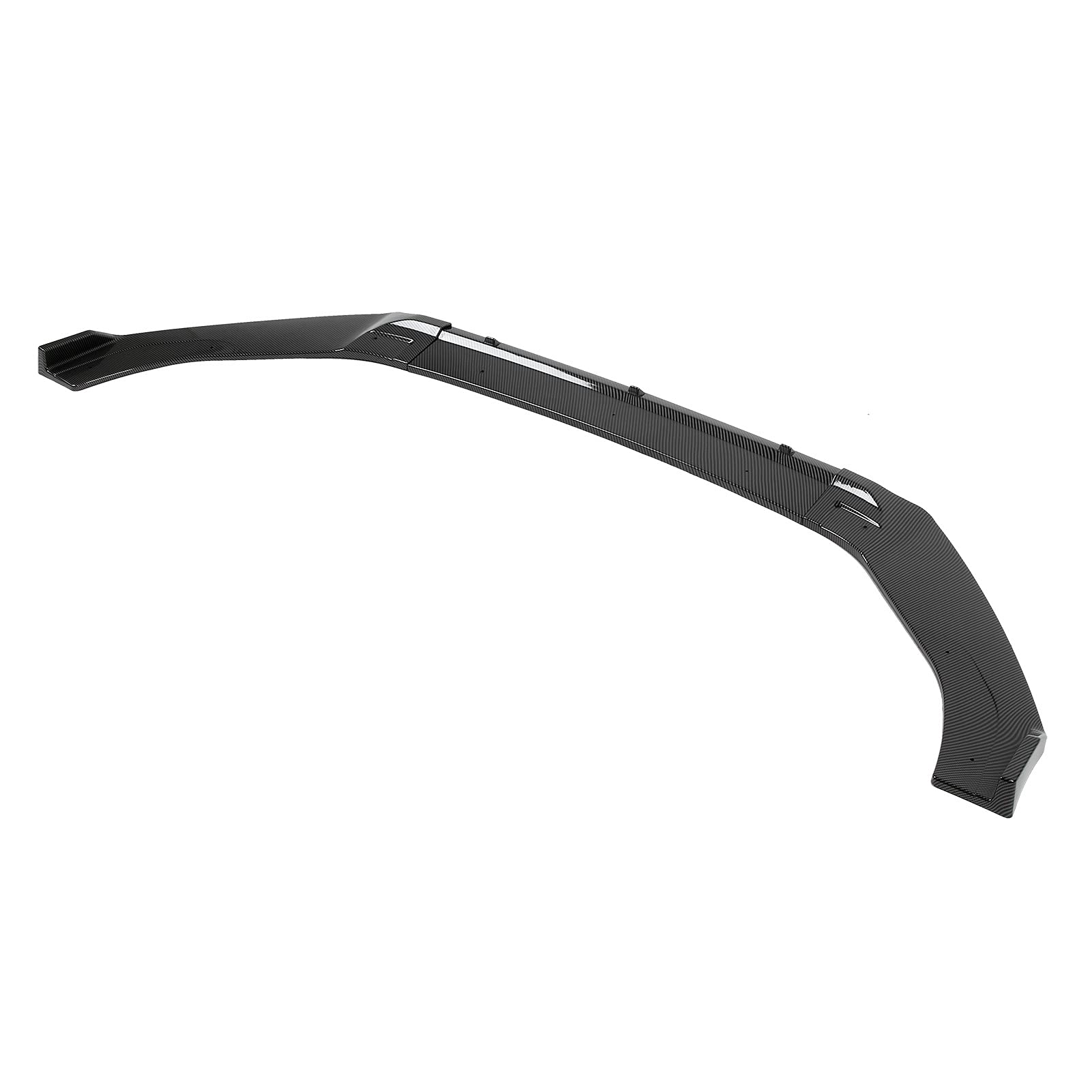 Carbon Fiber Front Splitter & Bumper Spoiler - 3-Piece Car Body Kit for Enhanced Aerodynamics | Perfect for Racing, Street Performance & Car Shows