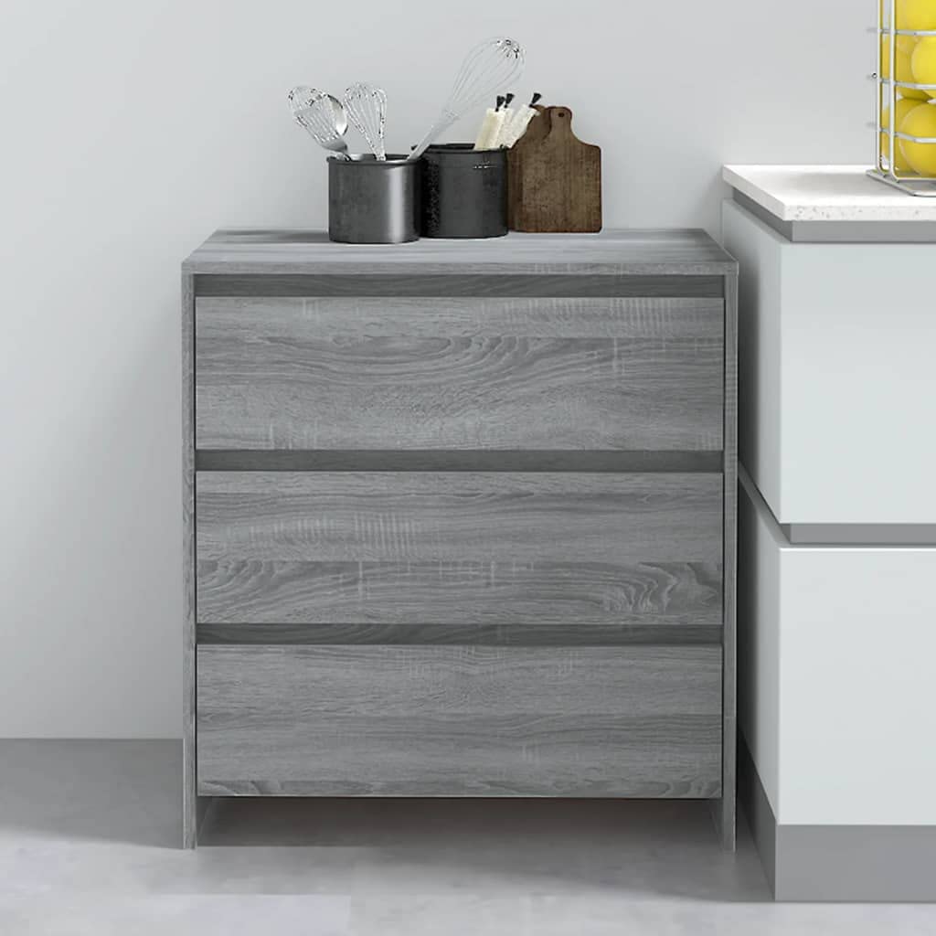 Modern Gray Sonoma Bedside Table - 27.6