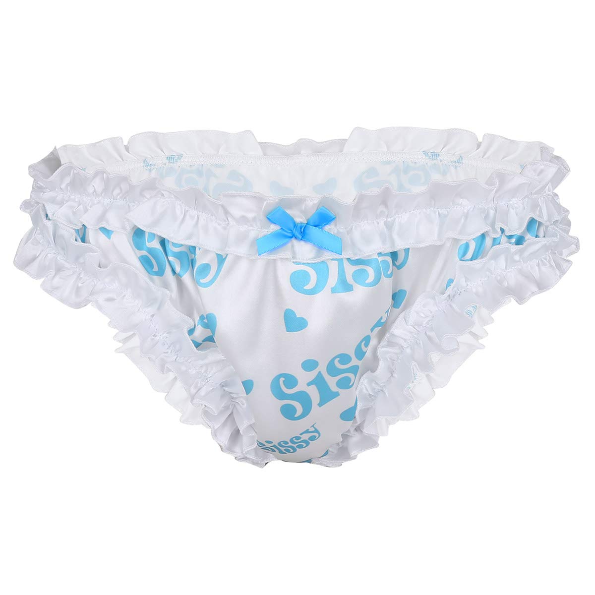 Yanarno Men's Silk Satin Lace Underwear - Crossdressing Panties for LGBTQ+ & Gender Expression - Perfect for Cosplay, Roleplay & Special Occasions