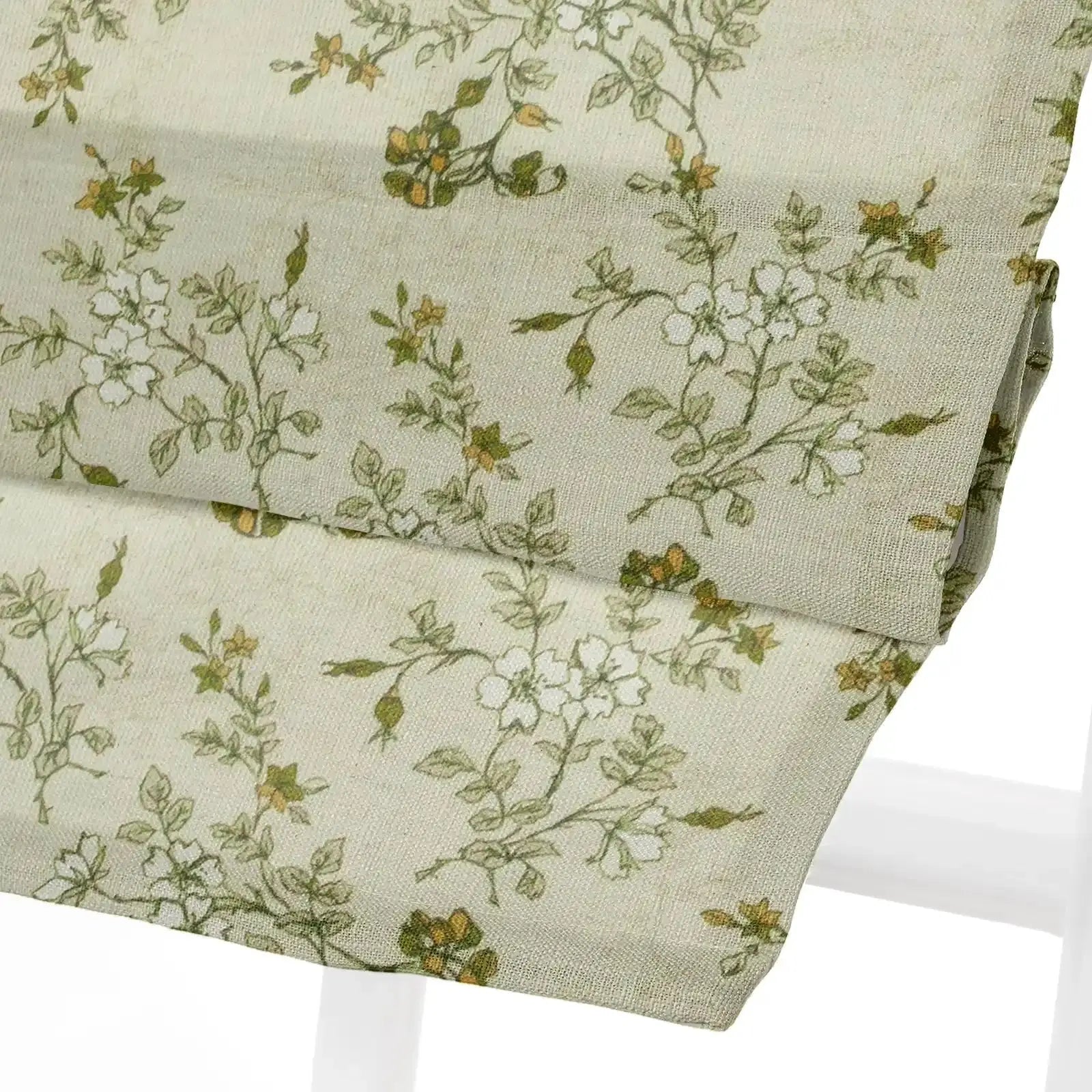 Elegant Sara Le Printed Roman Shade - Cordless Window Treatment for Plus Size Windows | Perfect for Living Room, Bedroom & Home Office Decor