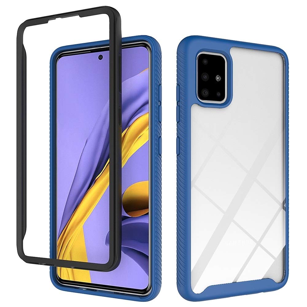 HAIJUN Shockproof PC + TPU Protective Case for Samsung Galaxy A31 - Royal Blue Solid Color Series | Durable Phone Cover for Everyday Use, Travel & Outdoor Activities