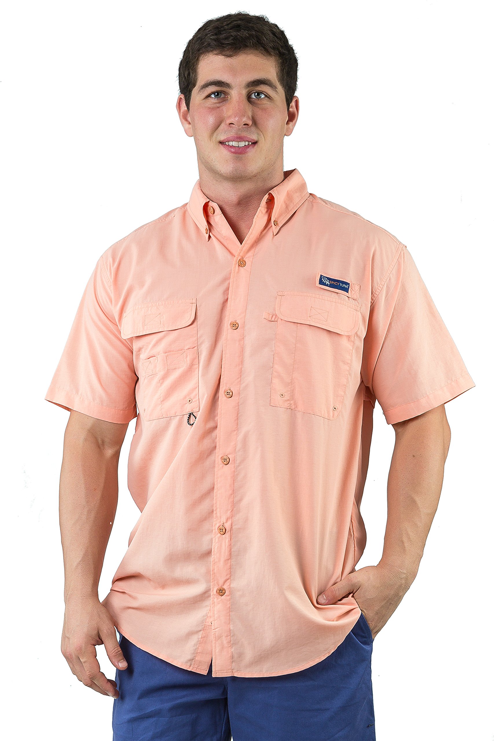 Spicy Tuna Men's Quick-Dry Performance Shirt - Moisture Wicking Athletic Top for Running, Gym & Outdoor Activities