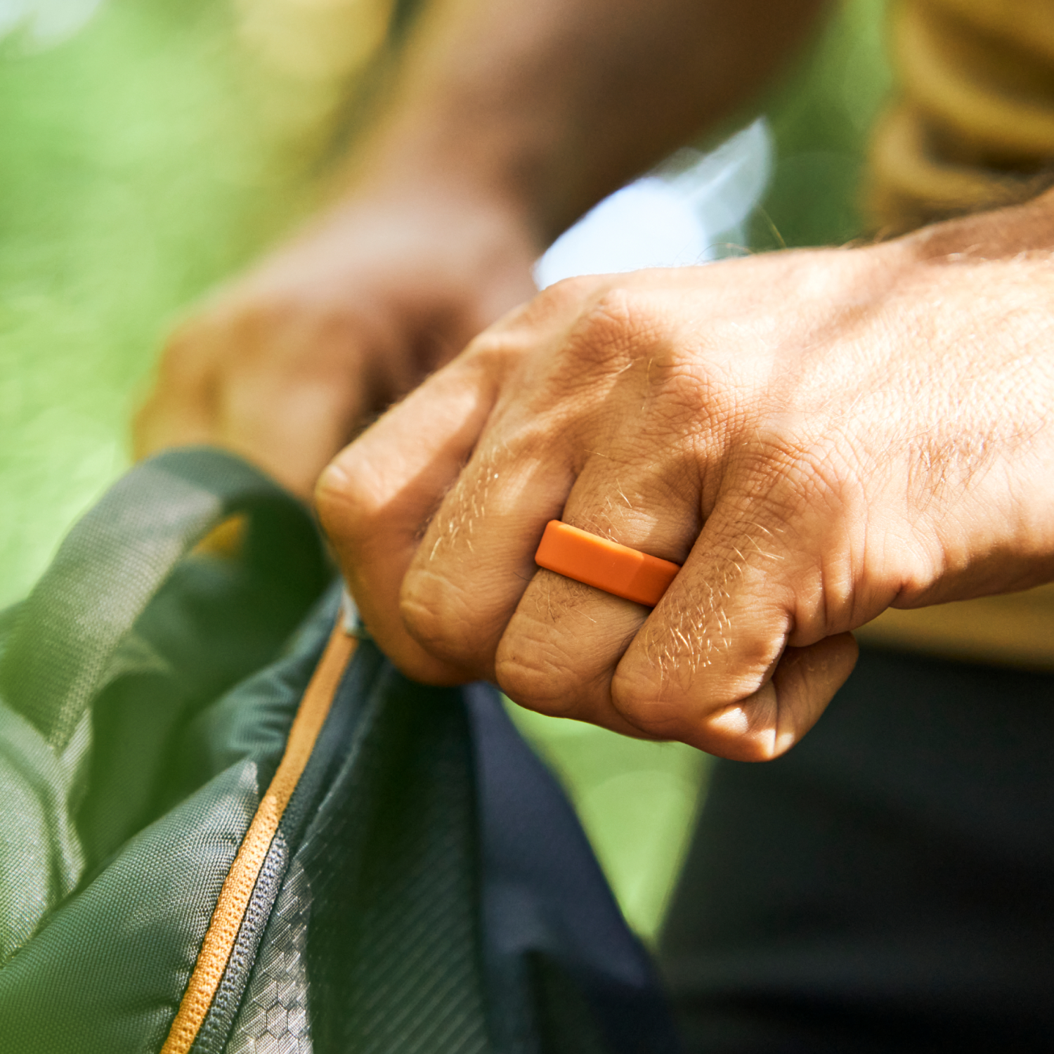 Ridge 8mm Silicone Ring Set - Basecamp Orange | Comfortable & Durable Wedding Bands for Men & Women | Perfect for Outdoor Activities, Gym & Travel