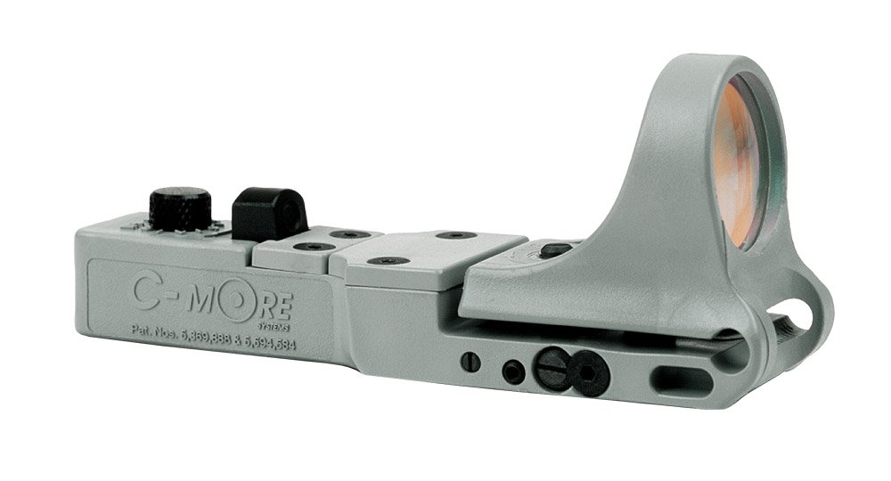 C-MORE Systems SlideRide Red Dot Sight with Click Switch - High Precision Reflex Sight for Pistols & Rifles - Ideal for Shooting Range, Hunting & Tactical Training