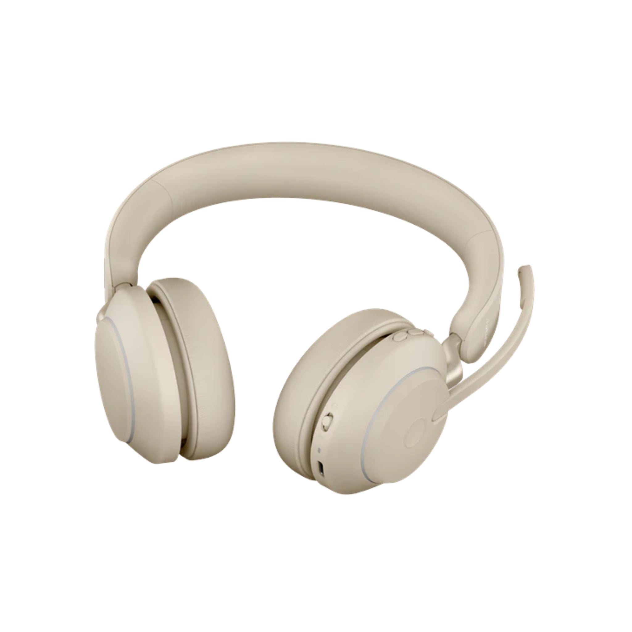 Jabra Evolve2 65 Wireless Headset with Noise Cancellation - Beige | Bluetooth Office Headphones for Conference Calls & Remote Work