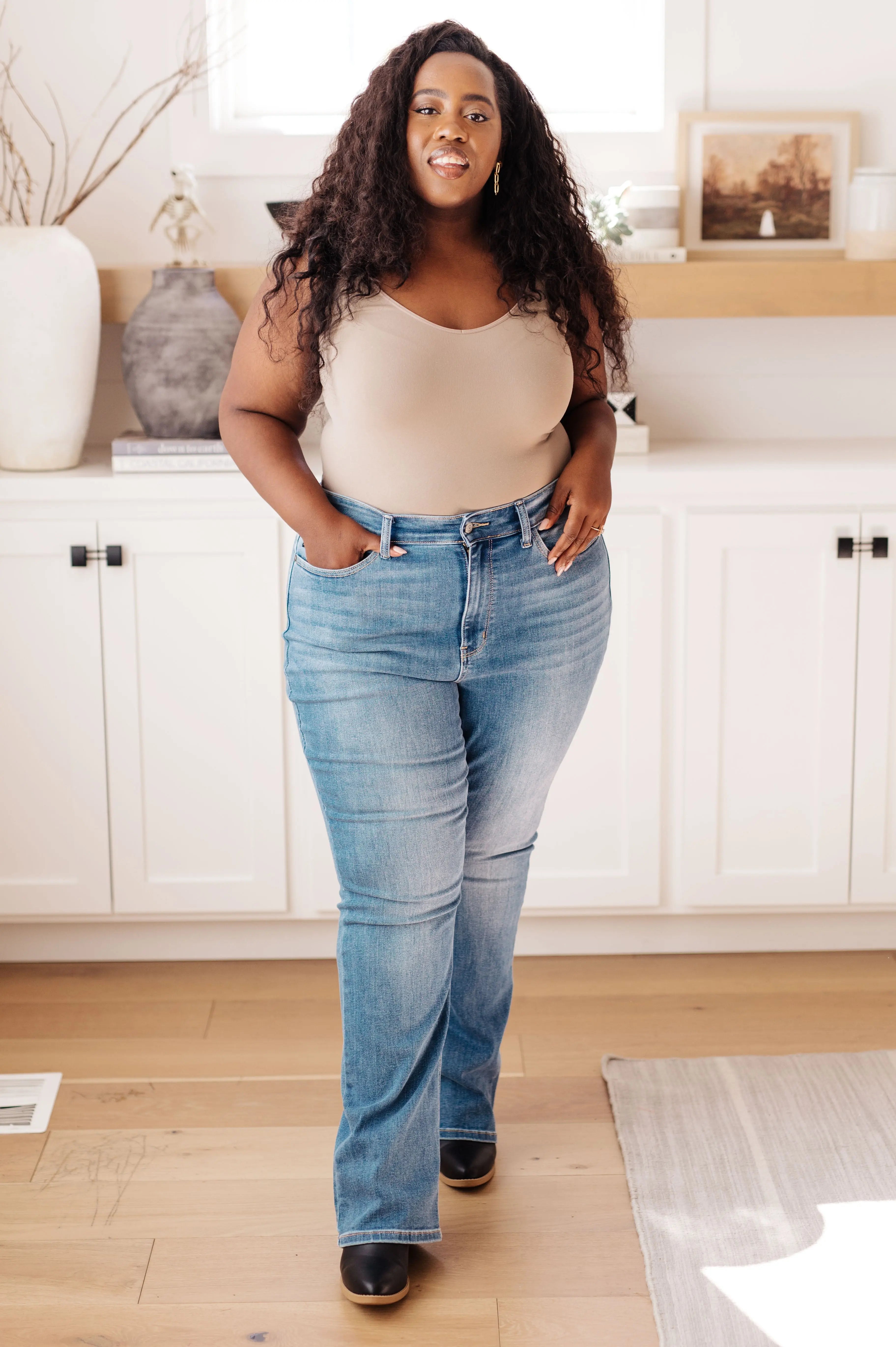 Monroe High Rise Classic Bootcut Jeans for Women - Stretchy Denim Pants with Flattering Fit | Perfect for Casual Wear, Office & Night Out
