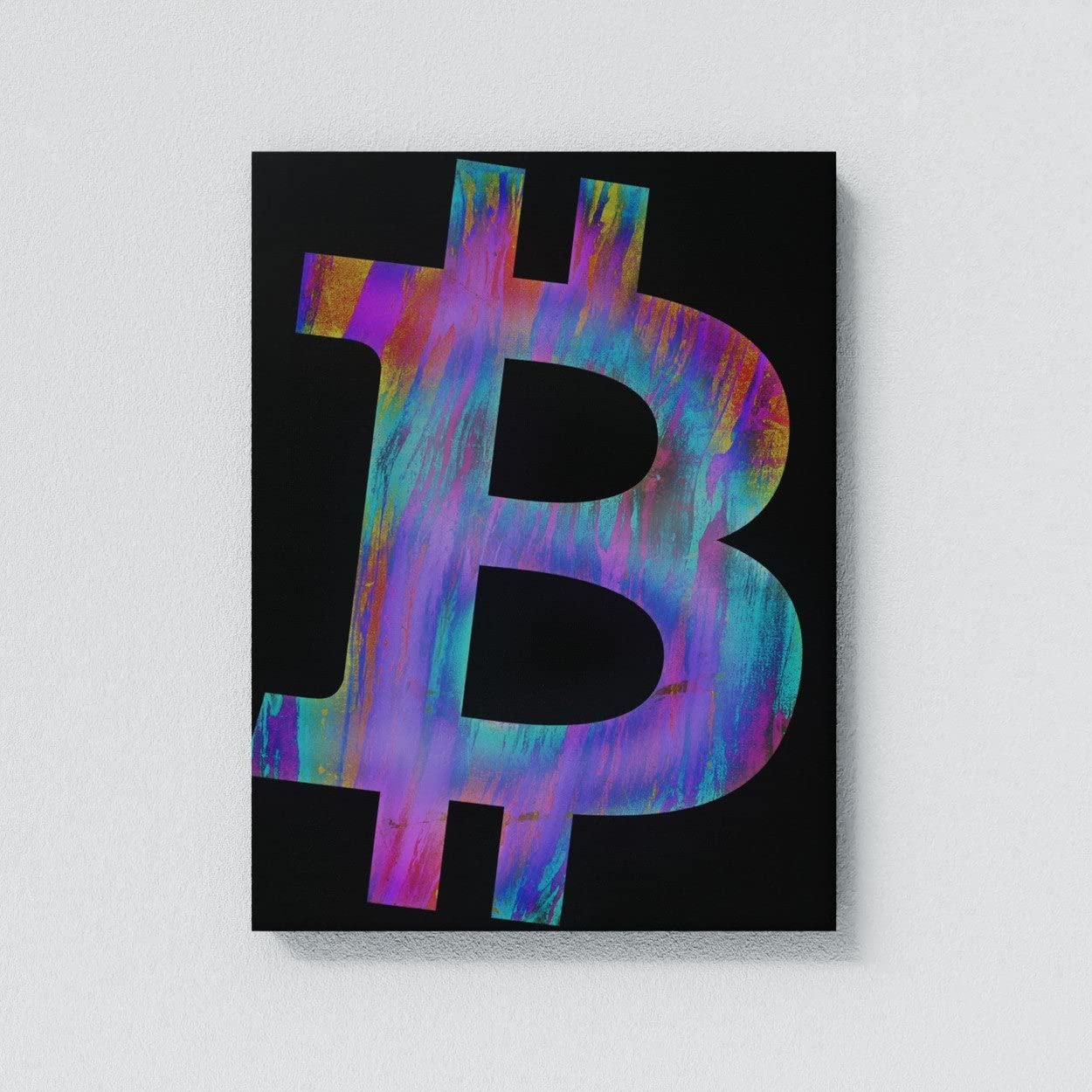 Crypto Canvas Wall Art - Bitcoin & Ethereum Themed Digital Currency Decor for Home & Office | Perfect for Living Room, Bedroom, or Crypto Enthusiast Gifts