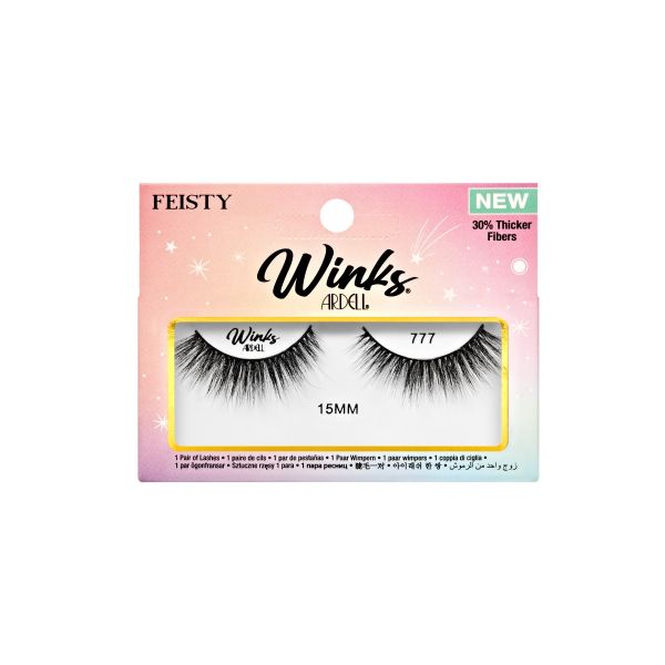 Ardell Feisty Winks 777 False Eyelashes - Natural Looking Fluttery Lashes for Everyday Wear & Special Occasions | Perfect for Date Night, Parties & Enhancing Your Eye Makeup Look