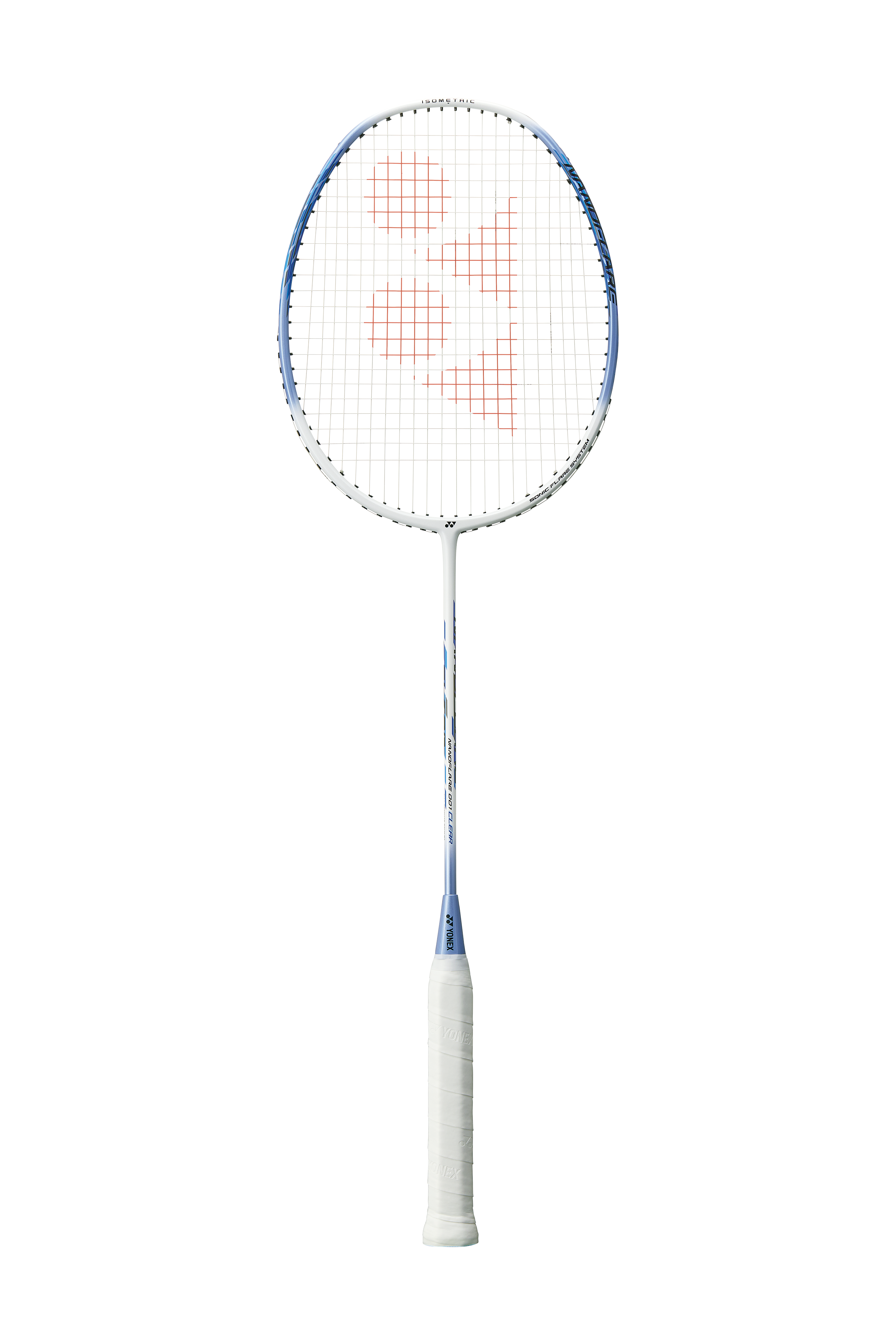 Yonex Nanoflare 001 Clear Badminton Racket - Pre-Strung with White/Saxe Color - Perfect for Professional Players & Tournament Games