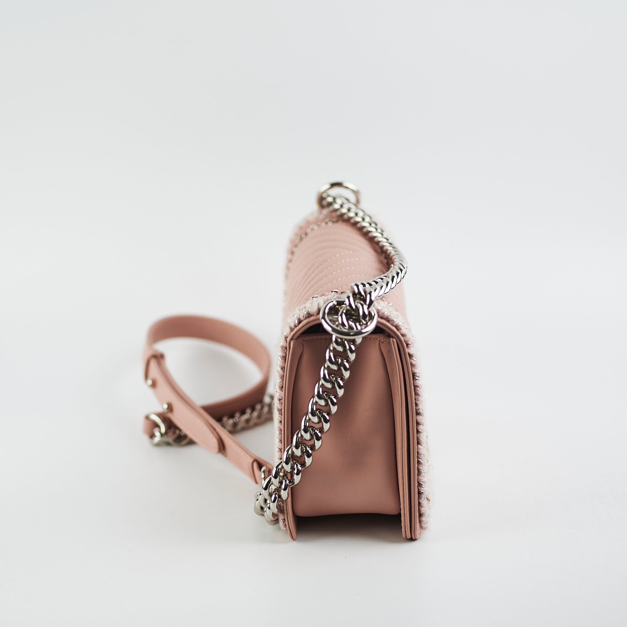 Chanel Old Medium Boy Bag in Pink - Luxury Quilted Leather Crossbody Bag for Women | Perfect for Date Night, Parties & Special Occasions