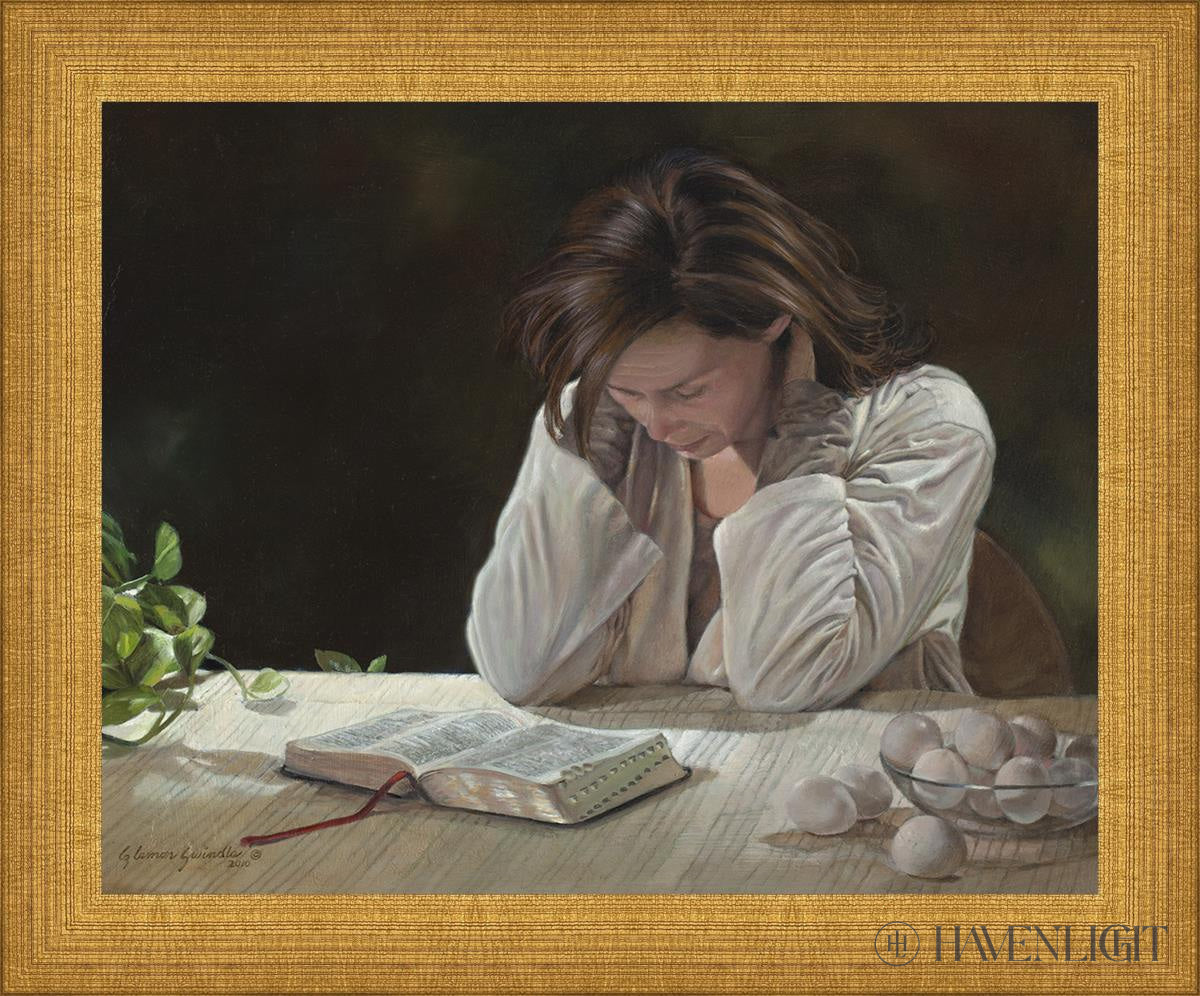 A Mother's Vigil: I Would Gather Thee - Modern Christian Home Decor for Comfort & Inspiration | Perfect for Living Room, Bedroom & Prayer Spaces