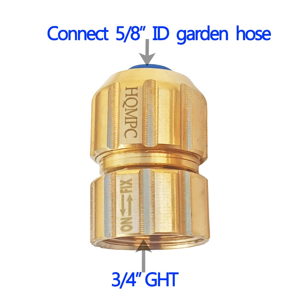 Lead-Free Brass Garden Hose Quick Connect - 3/4