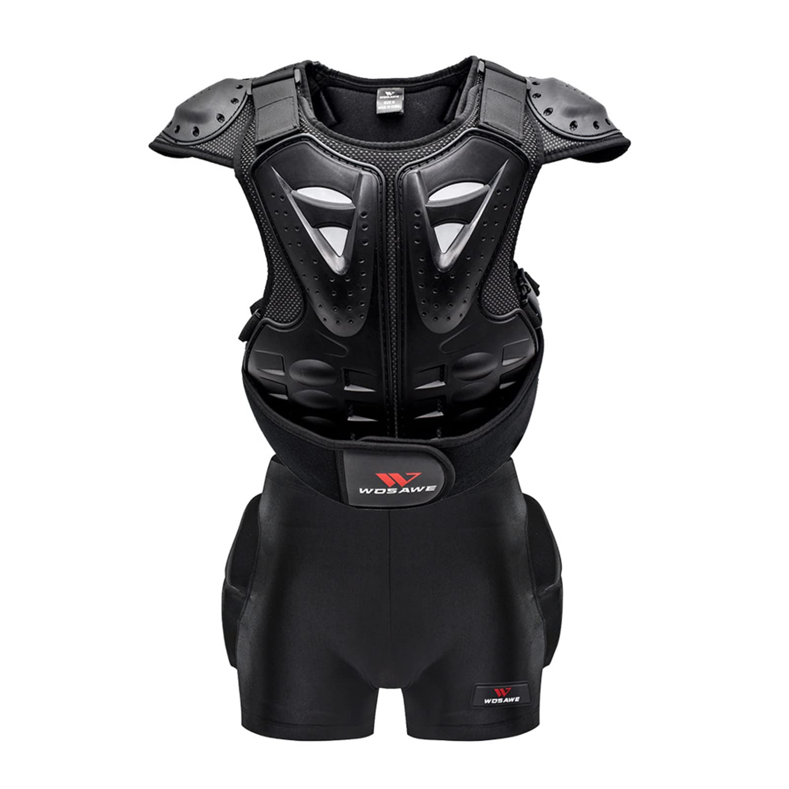 Kids Protective Armor Vest - Spine Guard for Skiing, Biking & Snowboarding | Impact-Resistant Safety Gear for Children | Size L Black | Perfect for Outdoor Sports & Winter Activities