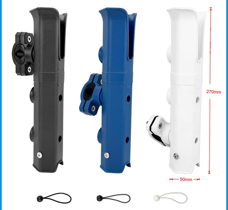 Fishing Rod Holder for Folding Wagon Carts, Garden Carts & Bikes - Beach & Car Fishing Chair Accessory - Secure Pole Rack Rest - Perfect for Outdoor Fishing, Camping & Beach Trips