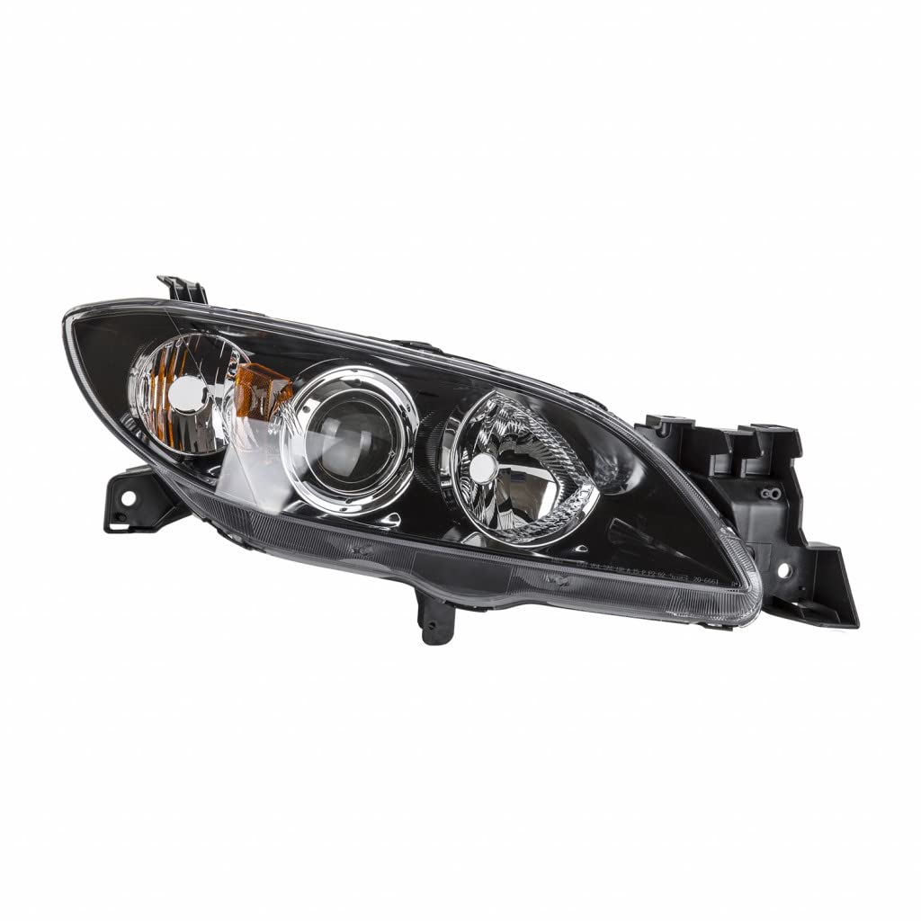 2004-2009 Mazda 3 Passenger Side Headlight Replacement - CAPA Certified (Part# MA2519108/BN8P-51-0K0D) | Perfect for Night Driving & Road Safety