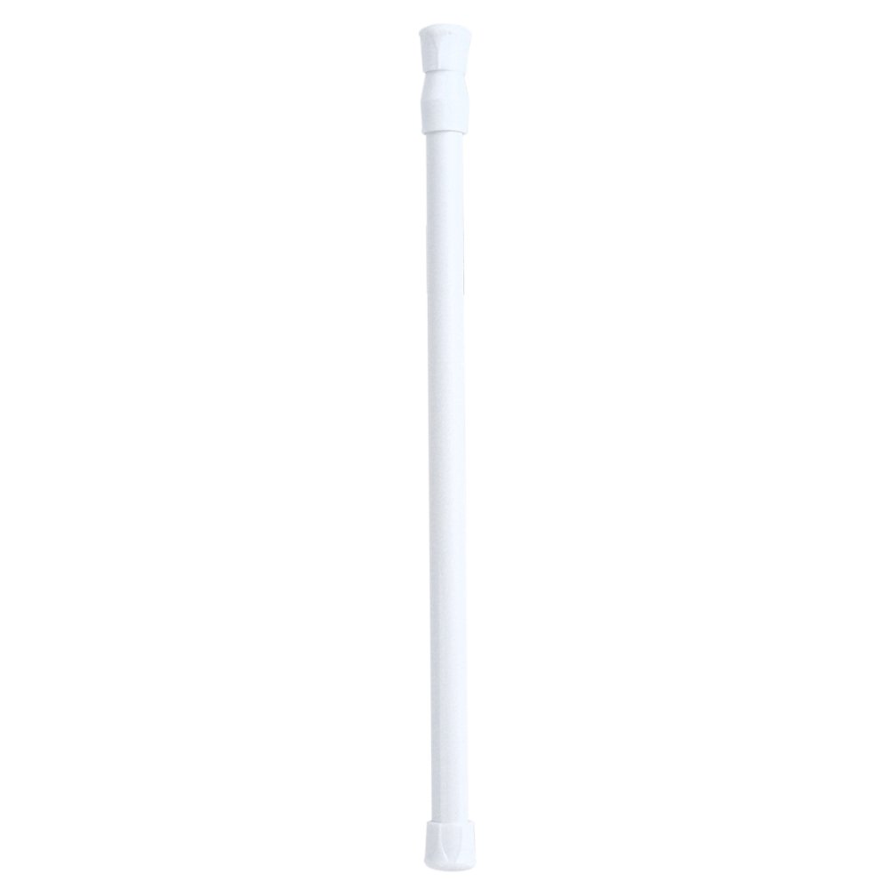 Adjustable Spring Loaded Tension Shower Curtain Rod - Rustproof Sturdy Extendable Closet Window Rail Pole for Bathroom, Kitchen, Dorm & RV Use