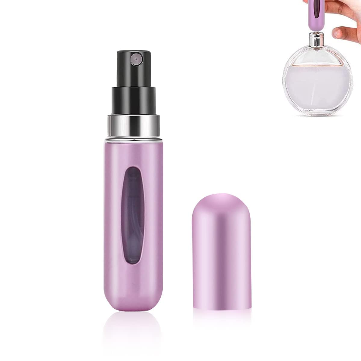 Shraddha Materials 5ml Portable Mini Refillable Perfume Atomizer Bottle - Travel Size Spray Bottle for Women & Men - Perfect for Purse, Gym Bag, Office & Travel Accessories