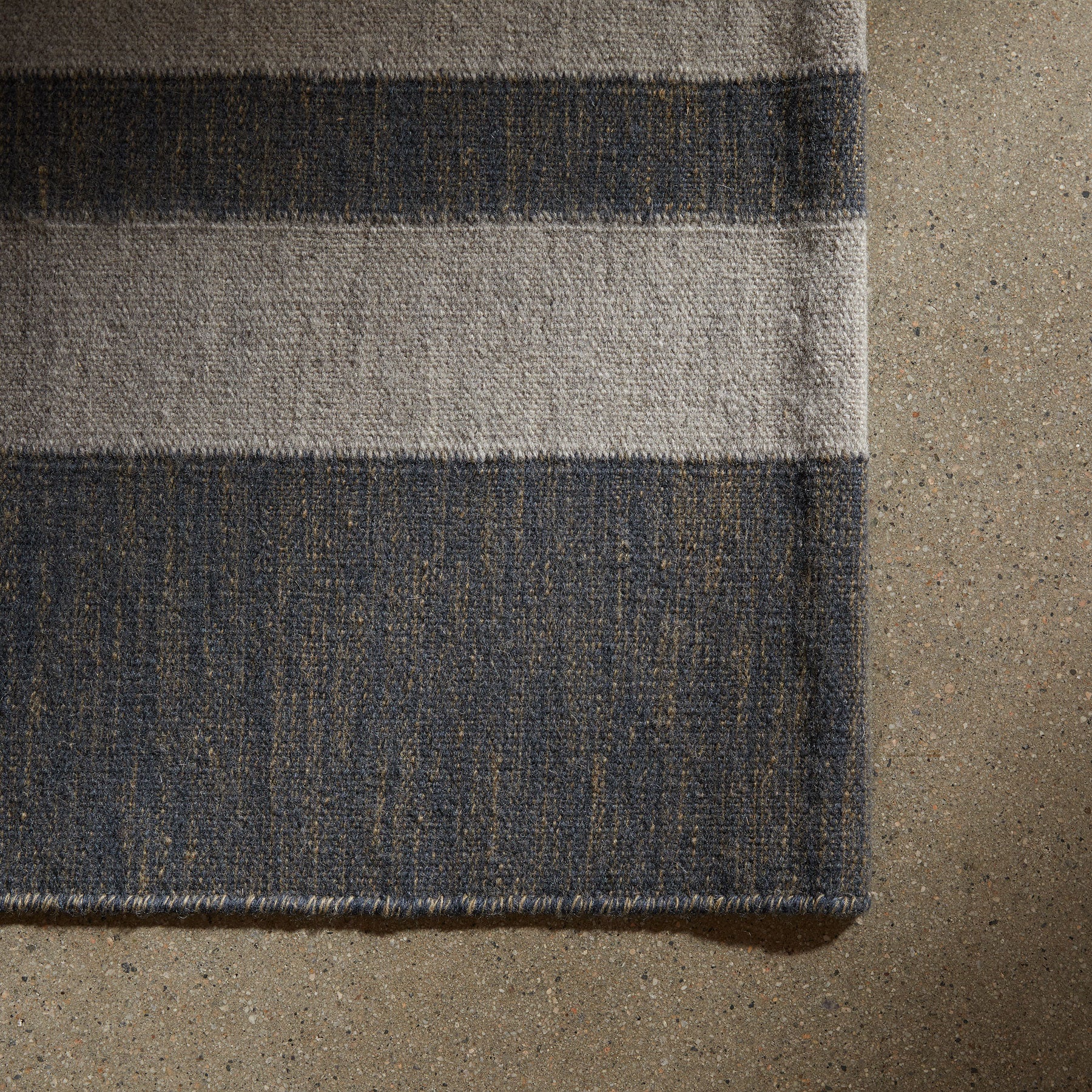 Non-Slip Double Stripe Entryway Rug - Gunmetal Marle & Pearl Grey, Perfect for Home, Office, and High-Traffic Areas