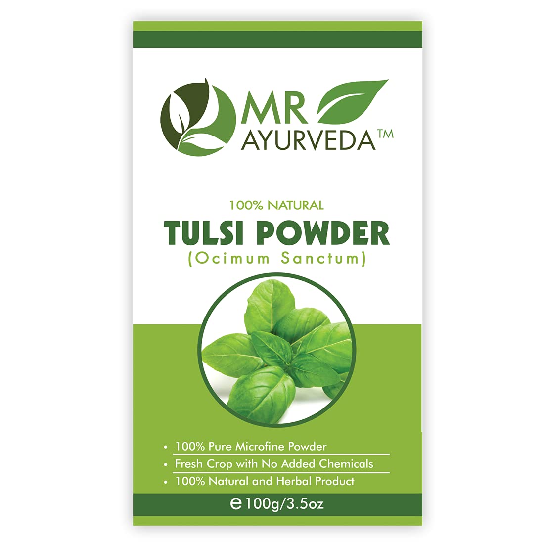 MR Ayurveda 100% Pure Brahmi Powder & Tulsi Powder Combo (100g Each) for Skin & Hair Care - Natural Ayurvedic Herbs for Glowing Skin, Hair Growth & Stress Relief - Perfect for DIY Face Masks, Hair Treatments & Wellness Rituals