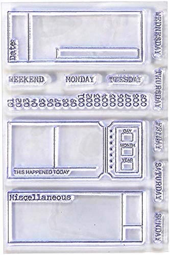 ELIZABETH CRAFT DESIGNS Clear Stamps - Sidekick Essentials 2 Stamp Set for Card Making, Scrapbooking & DIY Crafts | Perfect for Greeting Cards, Journals & Paper Projects