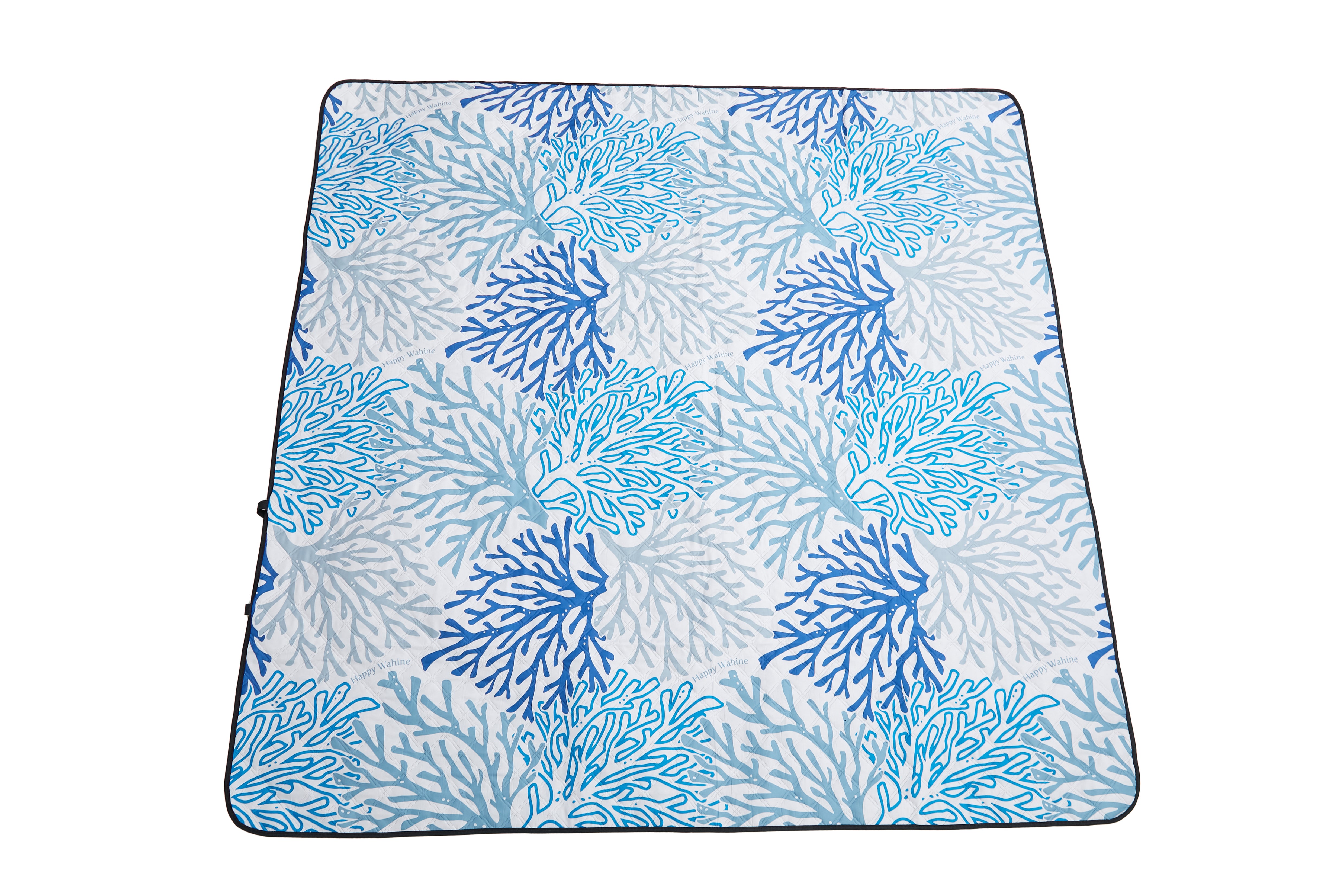 Premium Coral Blue Beach Mat - Waterproof, Sand-Resistant & Portable for Outdoor Picnics, Camping, and Beach Vacations