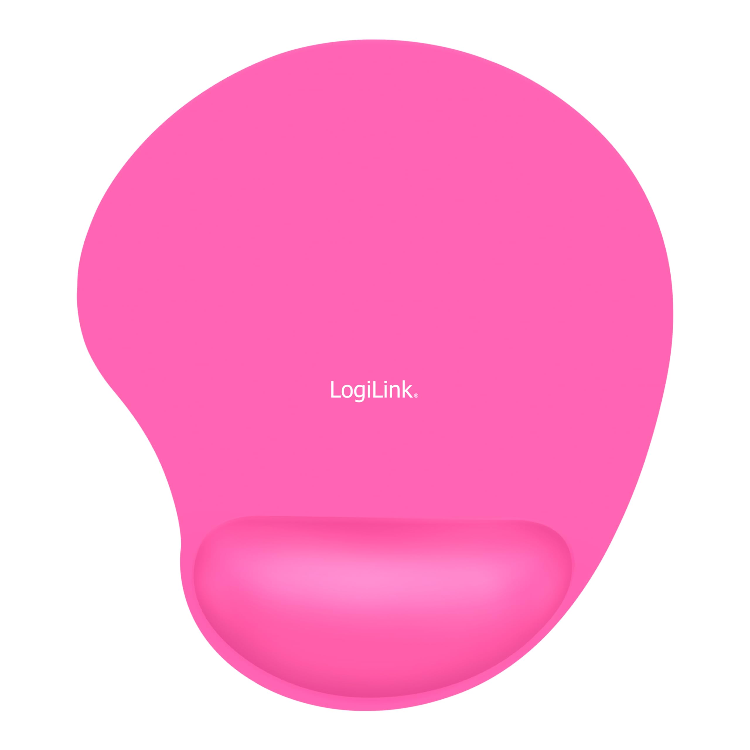 Ergonomic Mouse Pad with Wrist Support - Soft Silicone Gel Cushion - Pink - Perfect for Office, Gaming & Computer Work